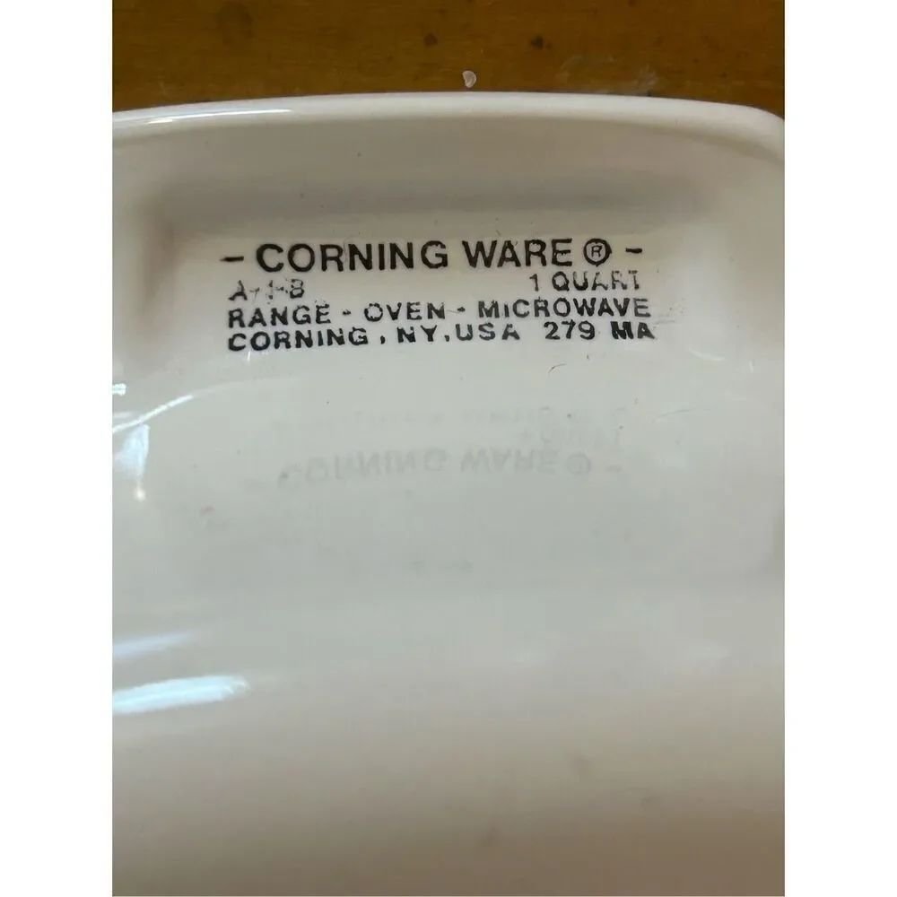 Vintage Corning Ware Spice of Life L'Echalote 1 Quart Casserole Dish With Origin